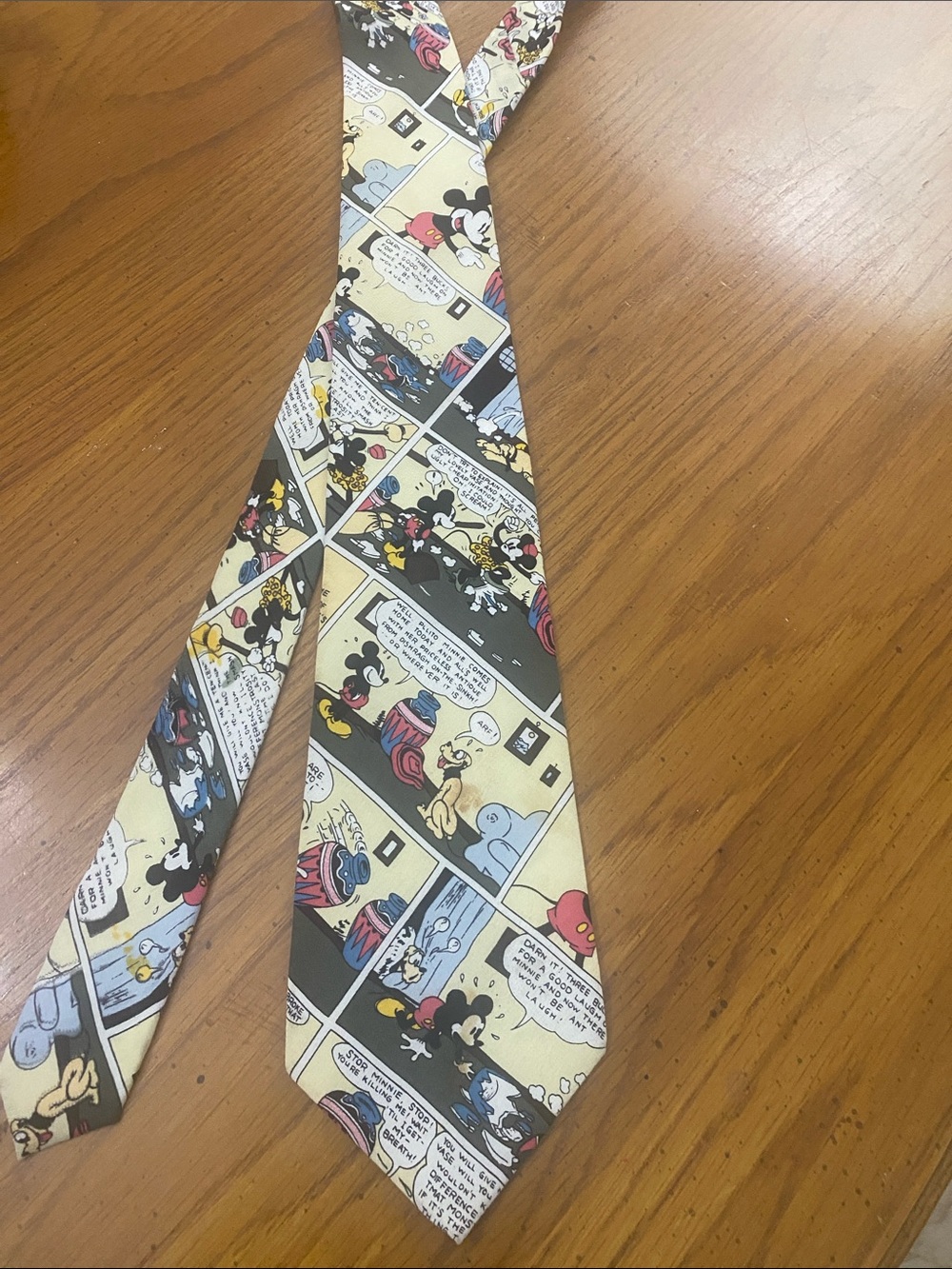 Mickey Mouse Comic Strip Tie Disney